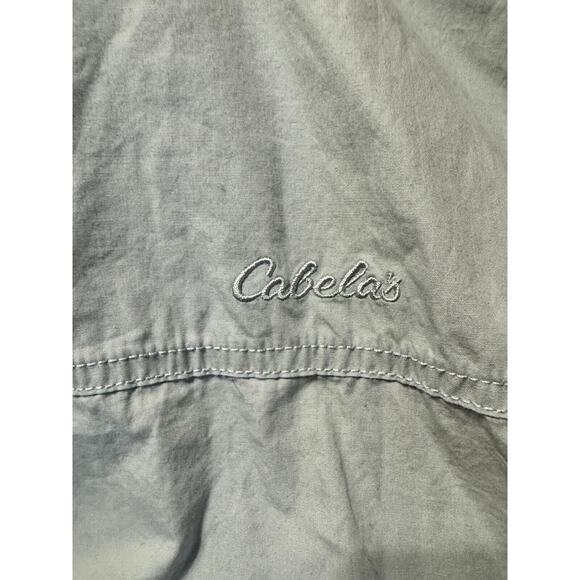 Cabela’s Button Down Men's Shirt Light Blue w/Brown Quilted Detail - Size XL - Picture 5 of 5